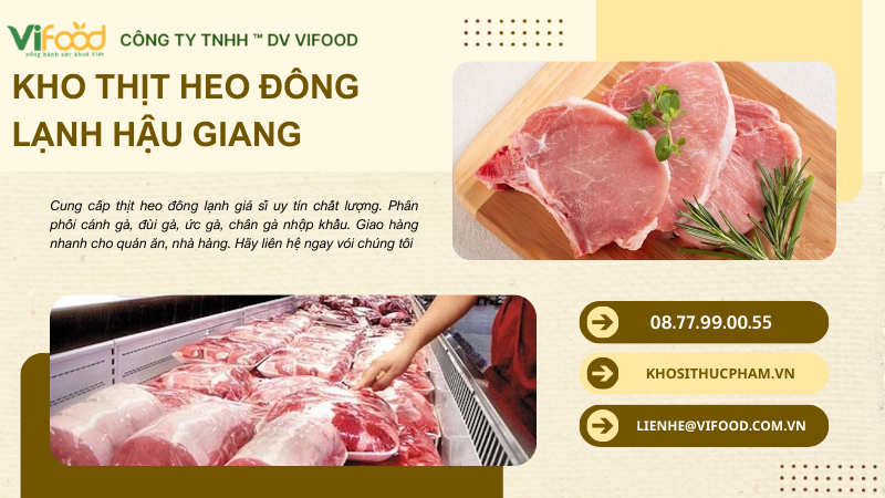 Thịt heo nhập khẩu giá sỉ Hậu Giang