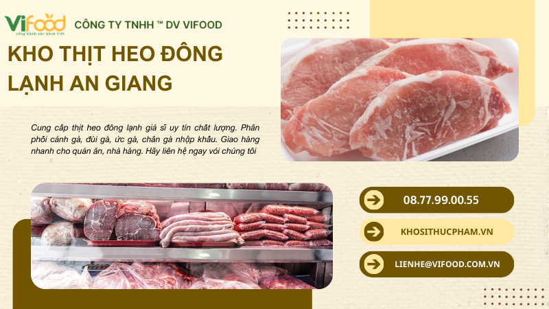 Cung cấp thịt heo đông lạnh giá sỉ tại An Giang