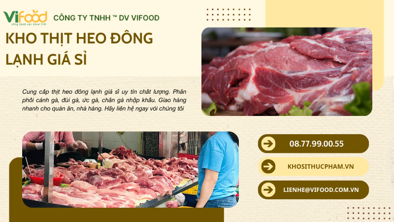 Thịt heo đông lạnh giá sỉ Đồng Tháp