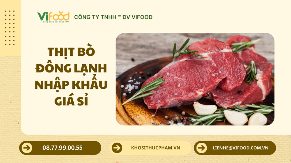 Thịt bò đông lạnh giá sỉ Trà Vinh