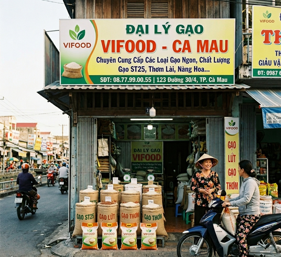 gạo cà mau giá sỉ