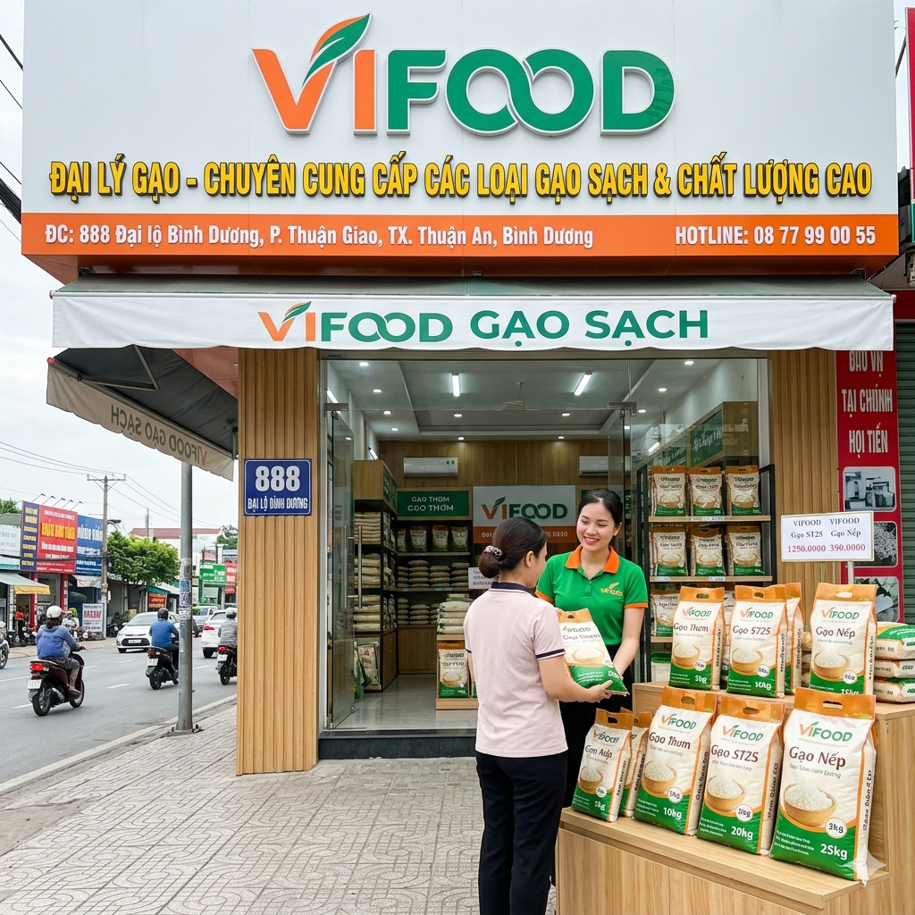 Đại Lý Gạo VIFOOD Bình Dương | Phân Phối Sỉ & Lẻ – Giao Nhanh