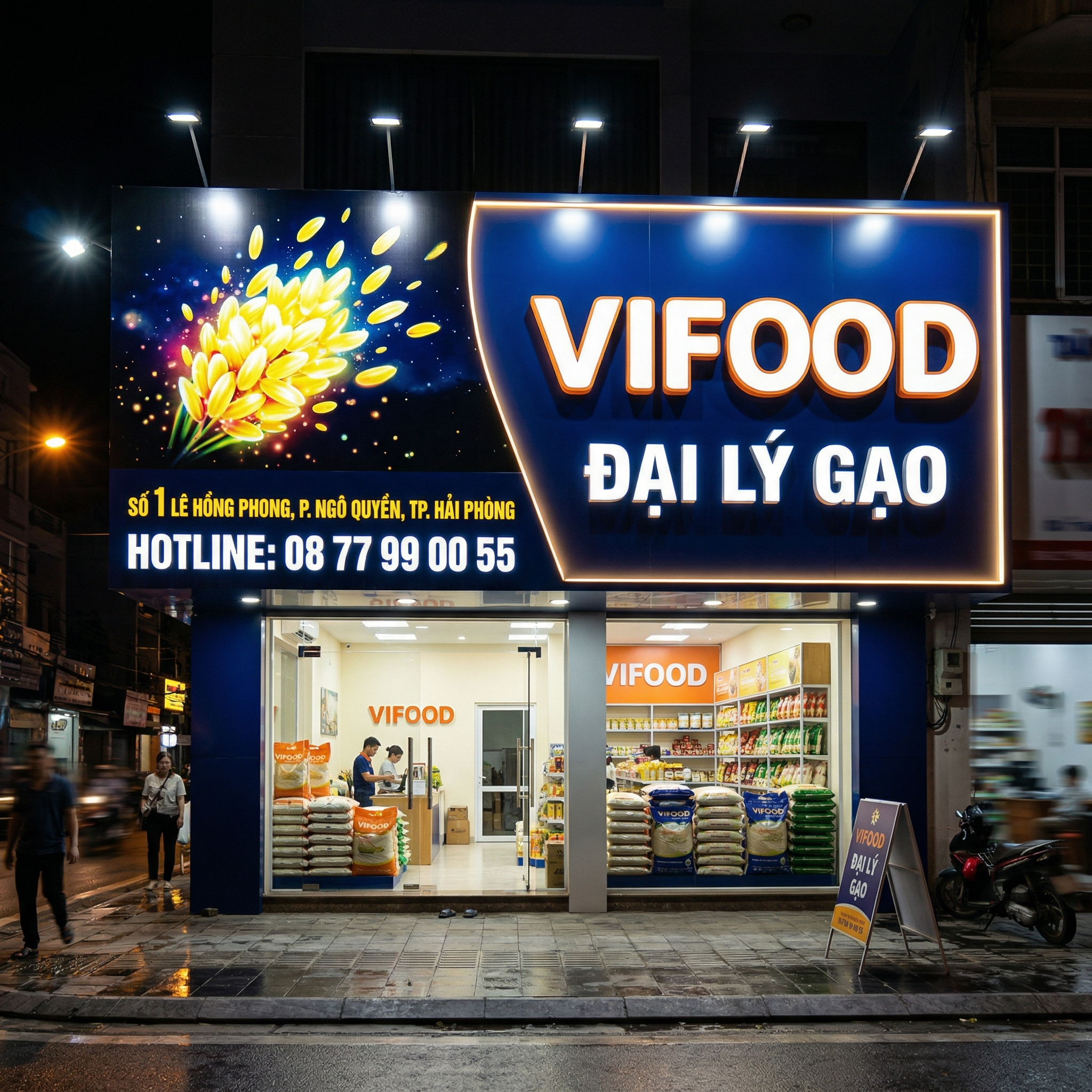 đại lý gạo hải phòng giá sỉ