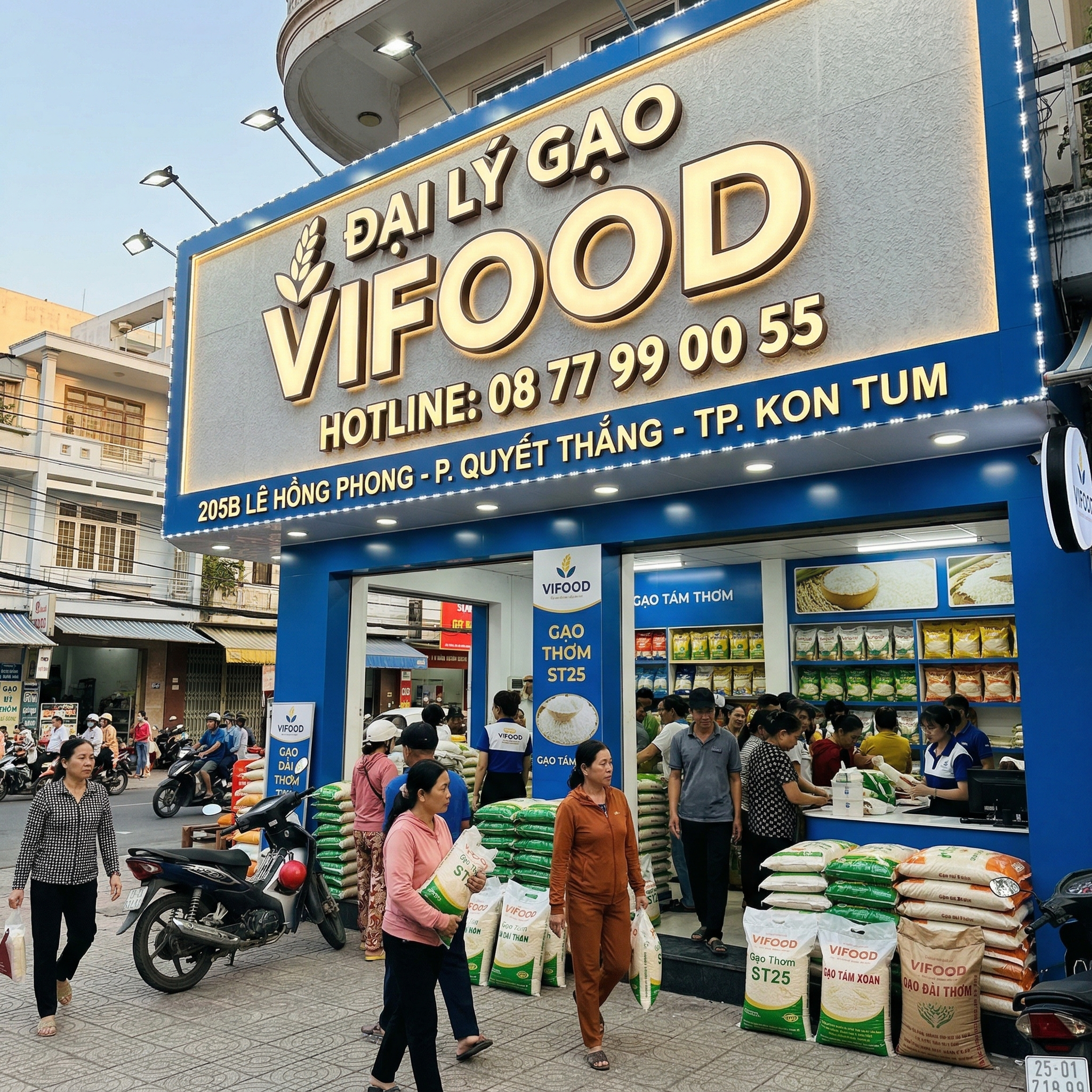 nhà phân phối gạo kon tum giá sỉ