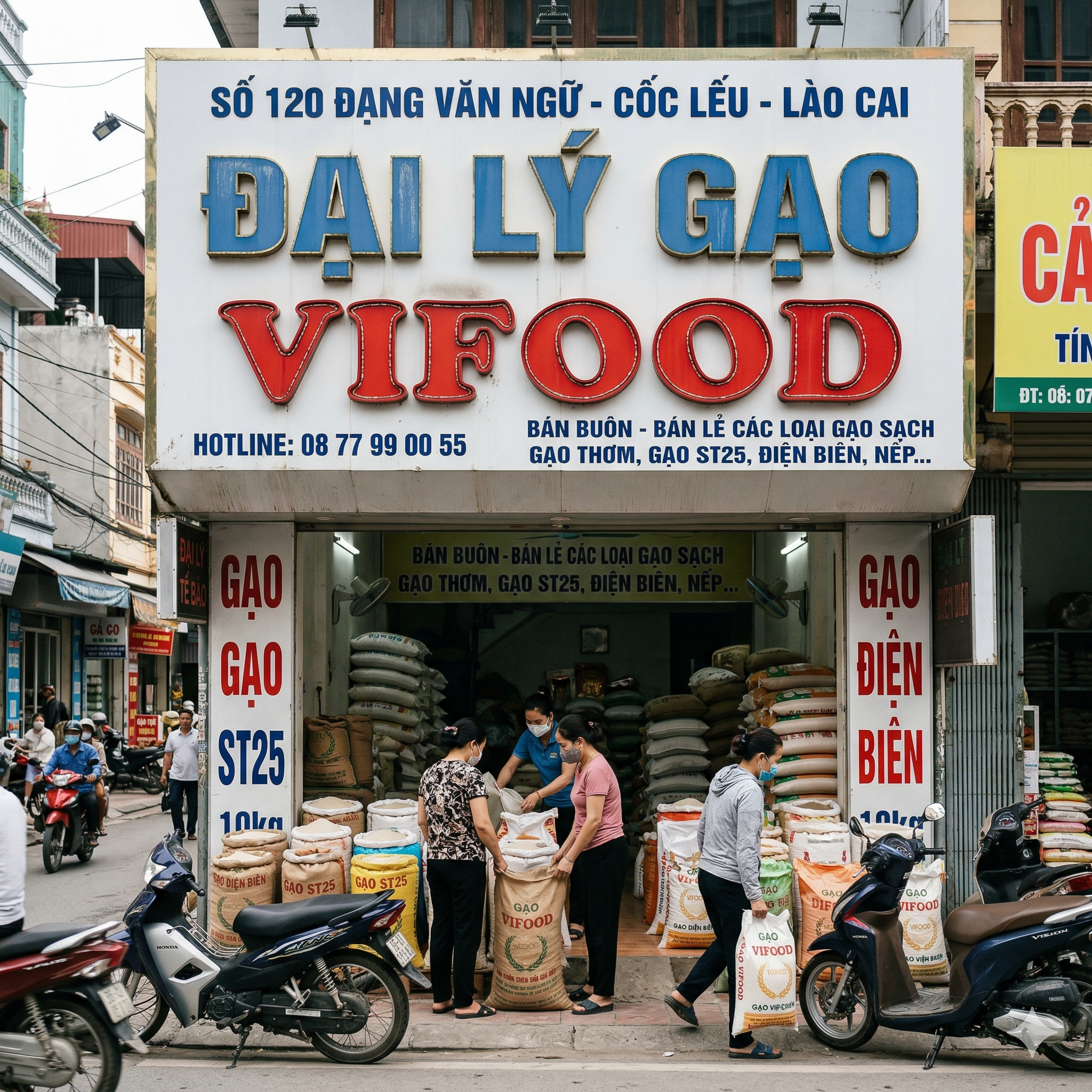 đại lý gạo lào cai giá sỉ
