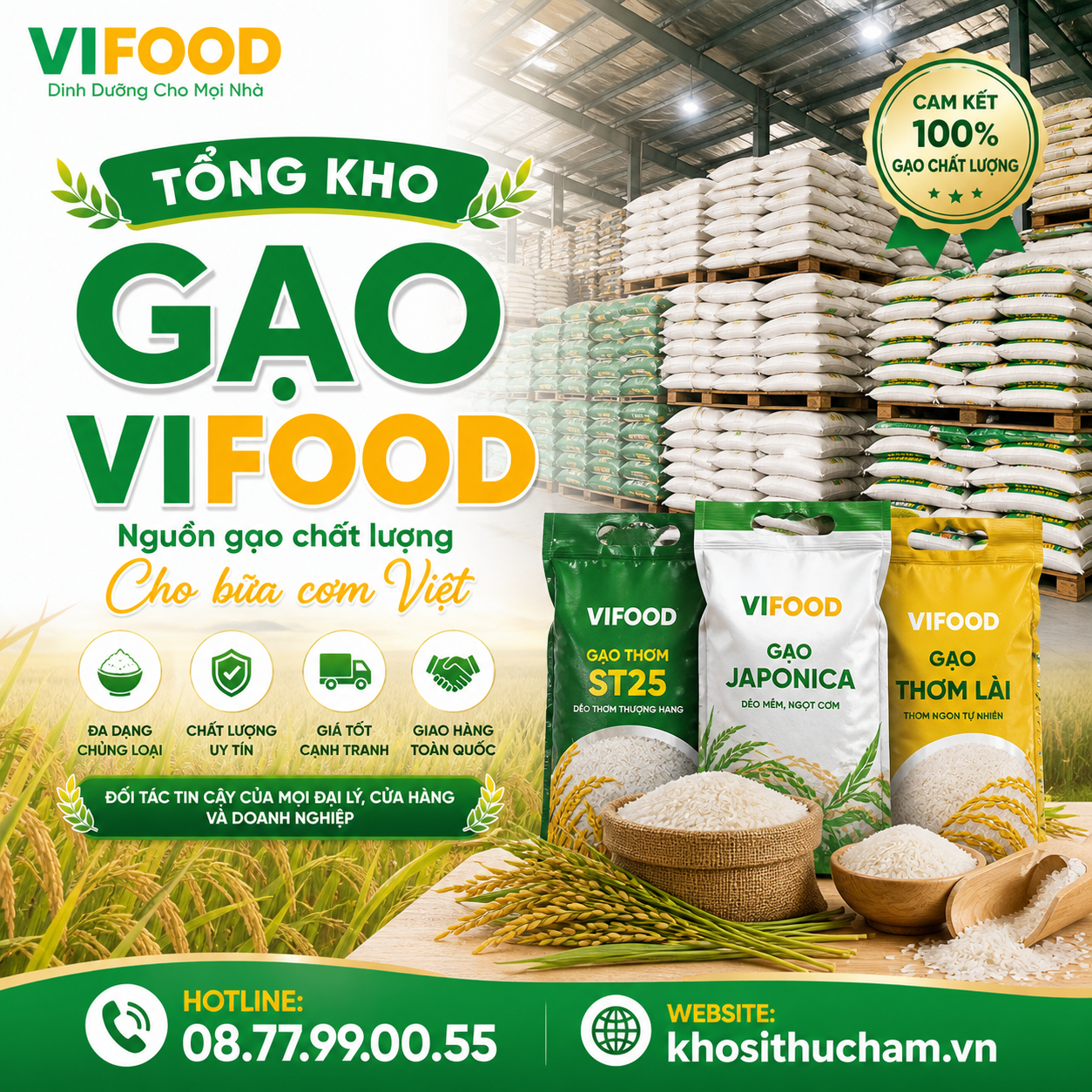  tổng kho gạo giá sỉ