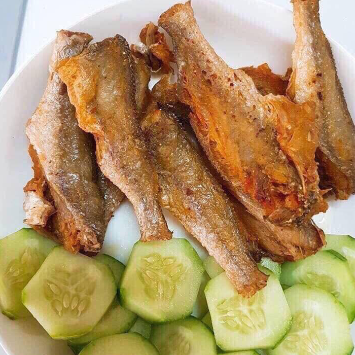 khô cá đù nướng than