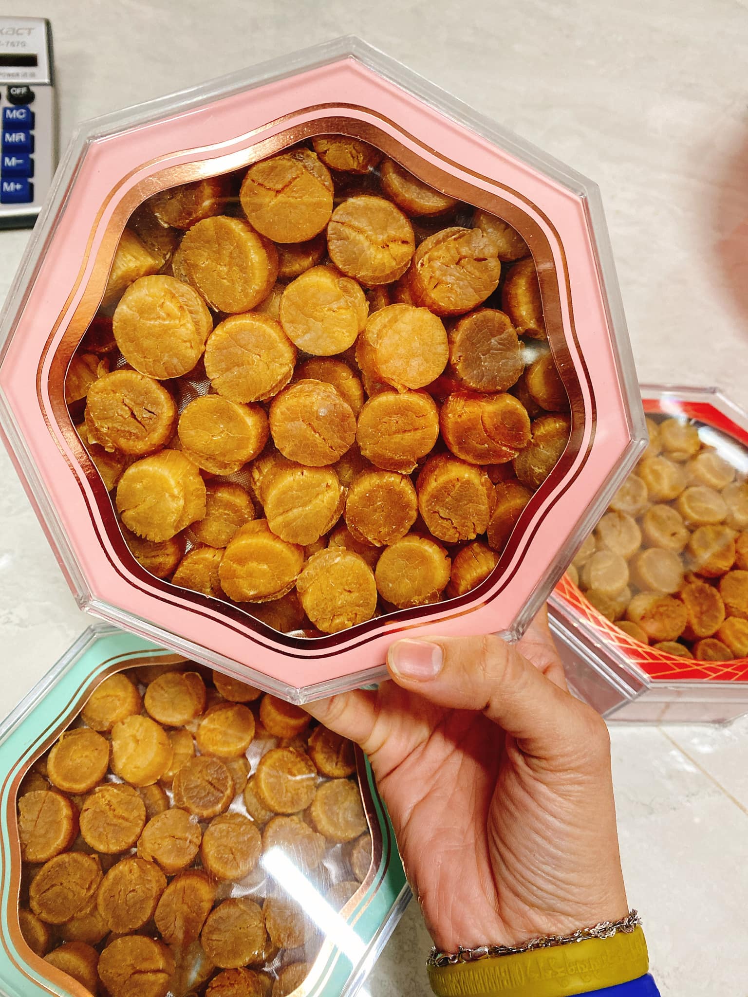 cồi sò điệp khô loại đặc biệt cận cảnh