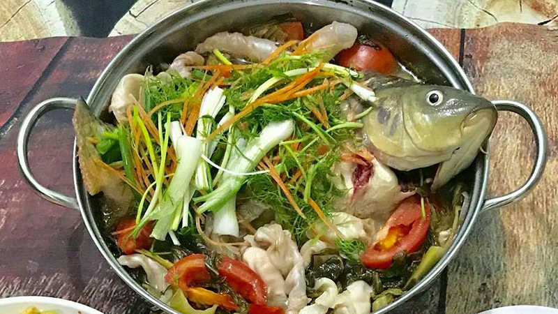 lẩu cá trắm đen