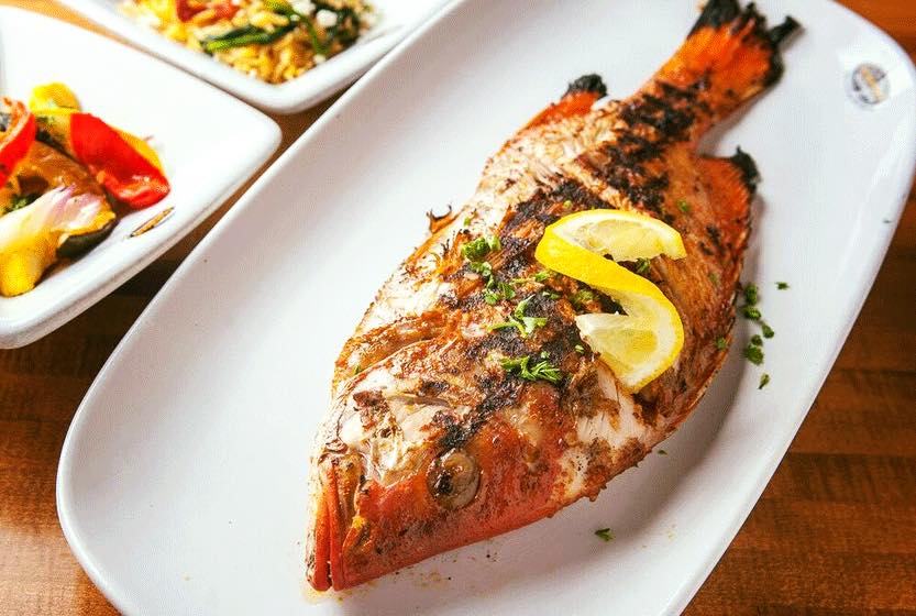 cá hồng biển nướng muối ớt