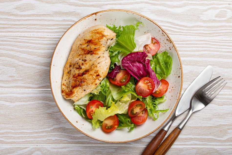 salad ức gà healthy