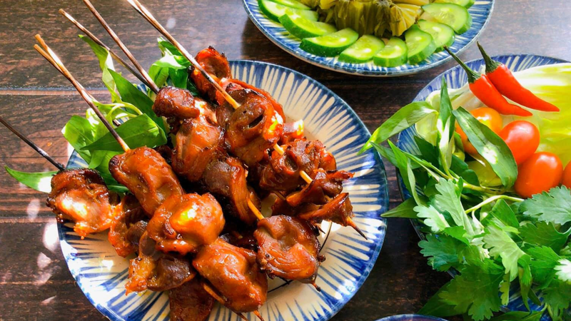 mề gà nướng muối ớt