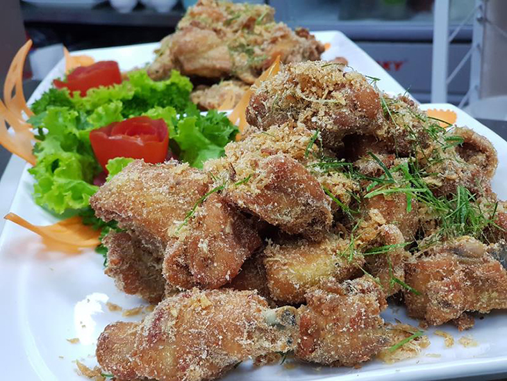 bọng vịt rang muối