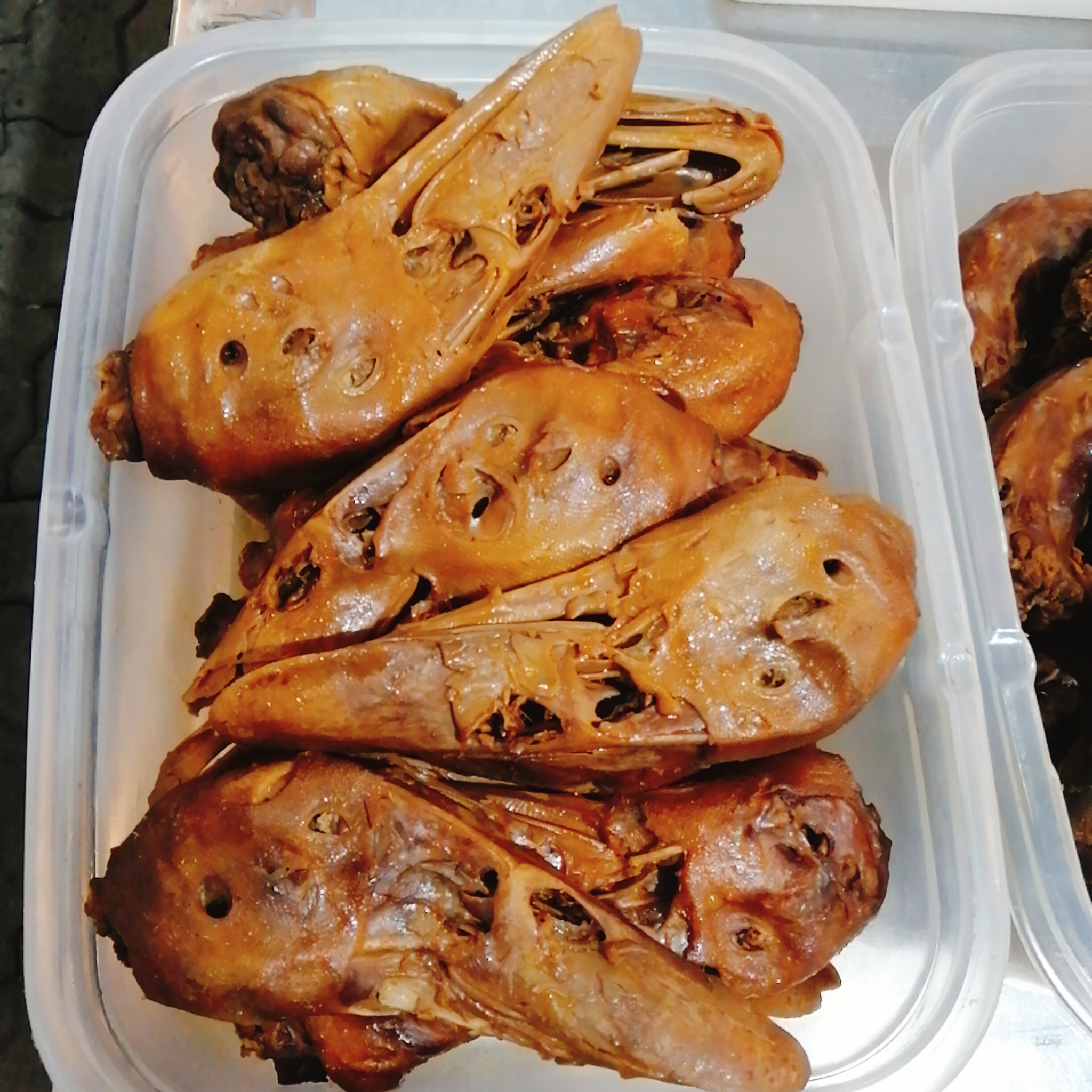 đầu cổ vịt nướng muối ớt