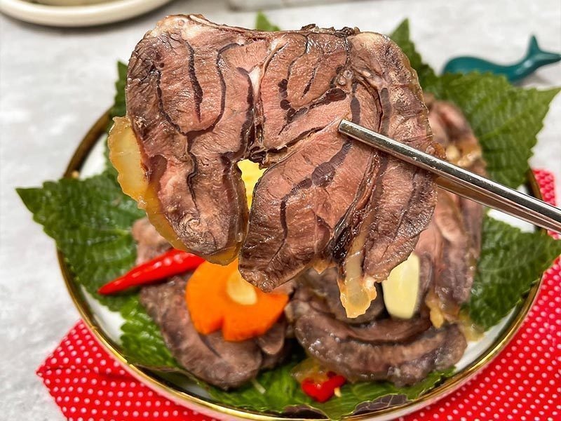 bắp rùa bò ngâm mắm