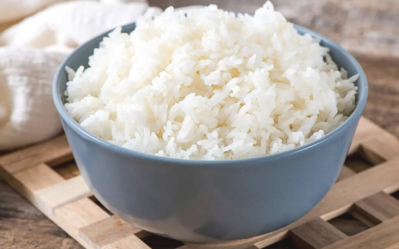 cơm gạo tám xoan