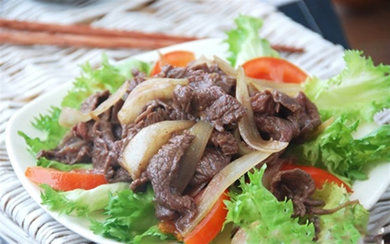 cổ bò mỹ xào