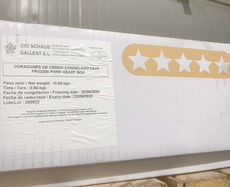 tim heo nhập khẩu spain