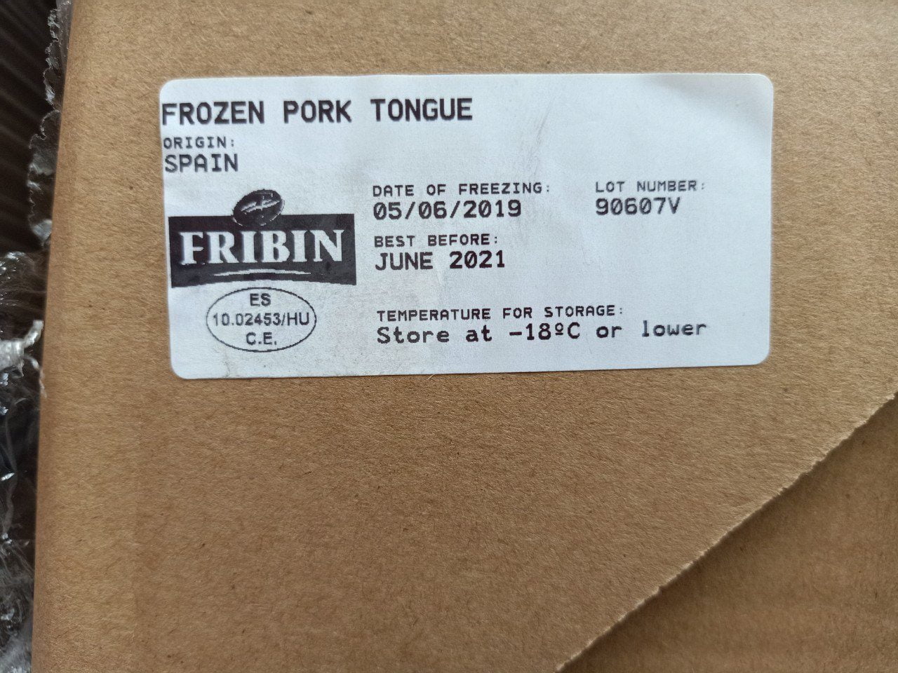 lưỡi heo nhập khẩu spain