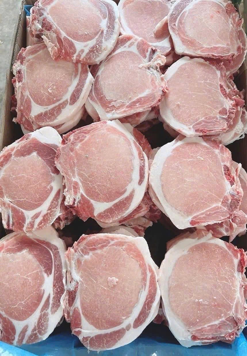 cốt lết heo đông lạnh estrela nhập khẩu