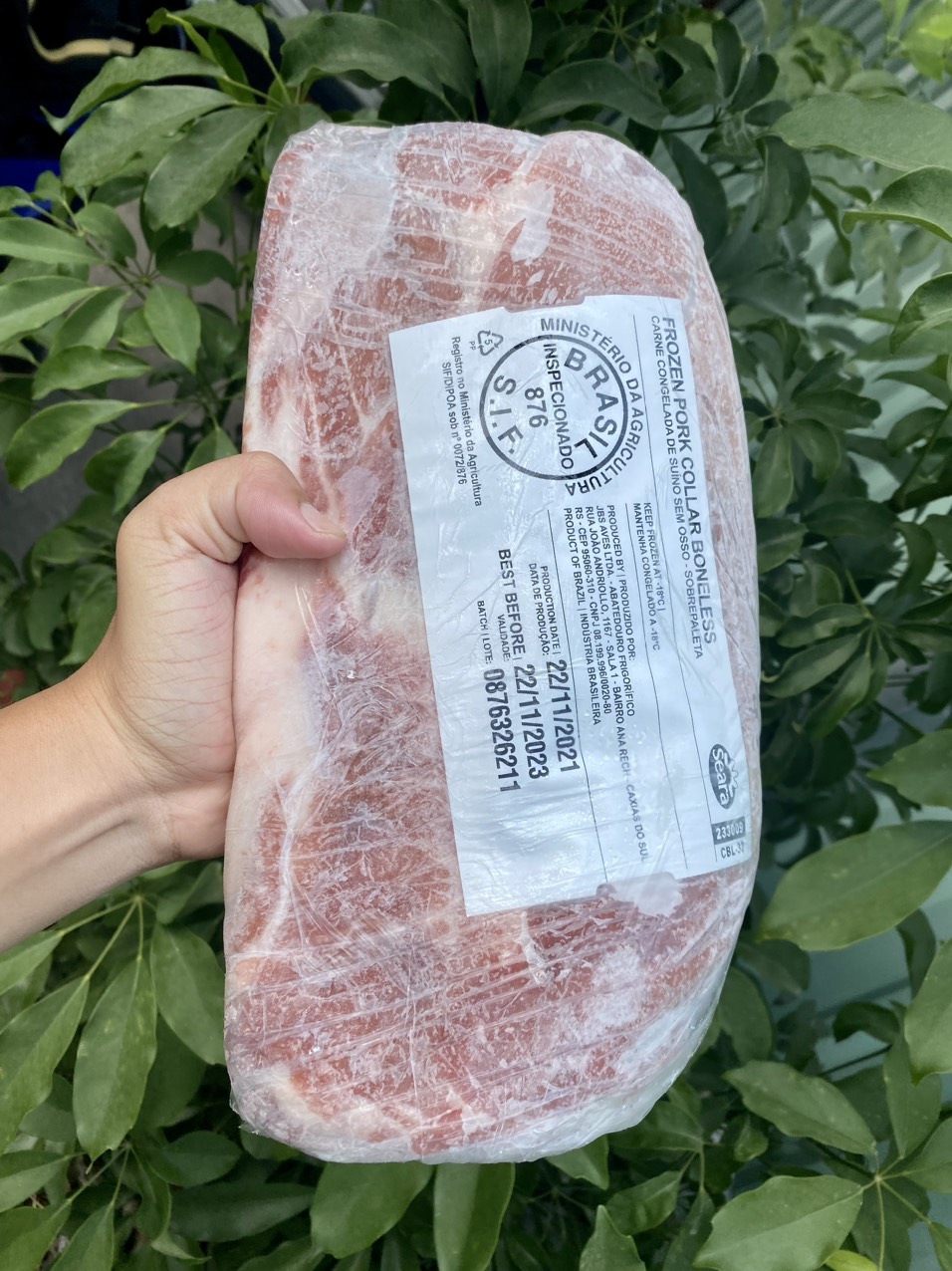 nạc dăm heo đông lạnh nhập khẩu brazil