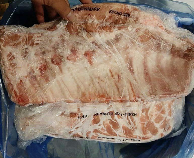 sườn bẹ heo danish crown đức