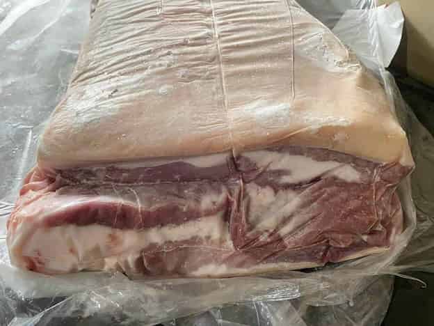 ba chỉ heo đông lạnh nhập khẩu nga