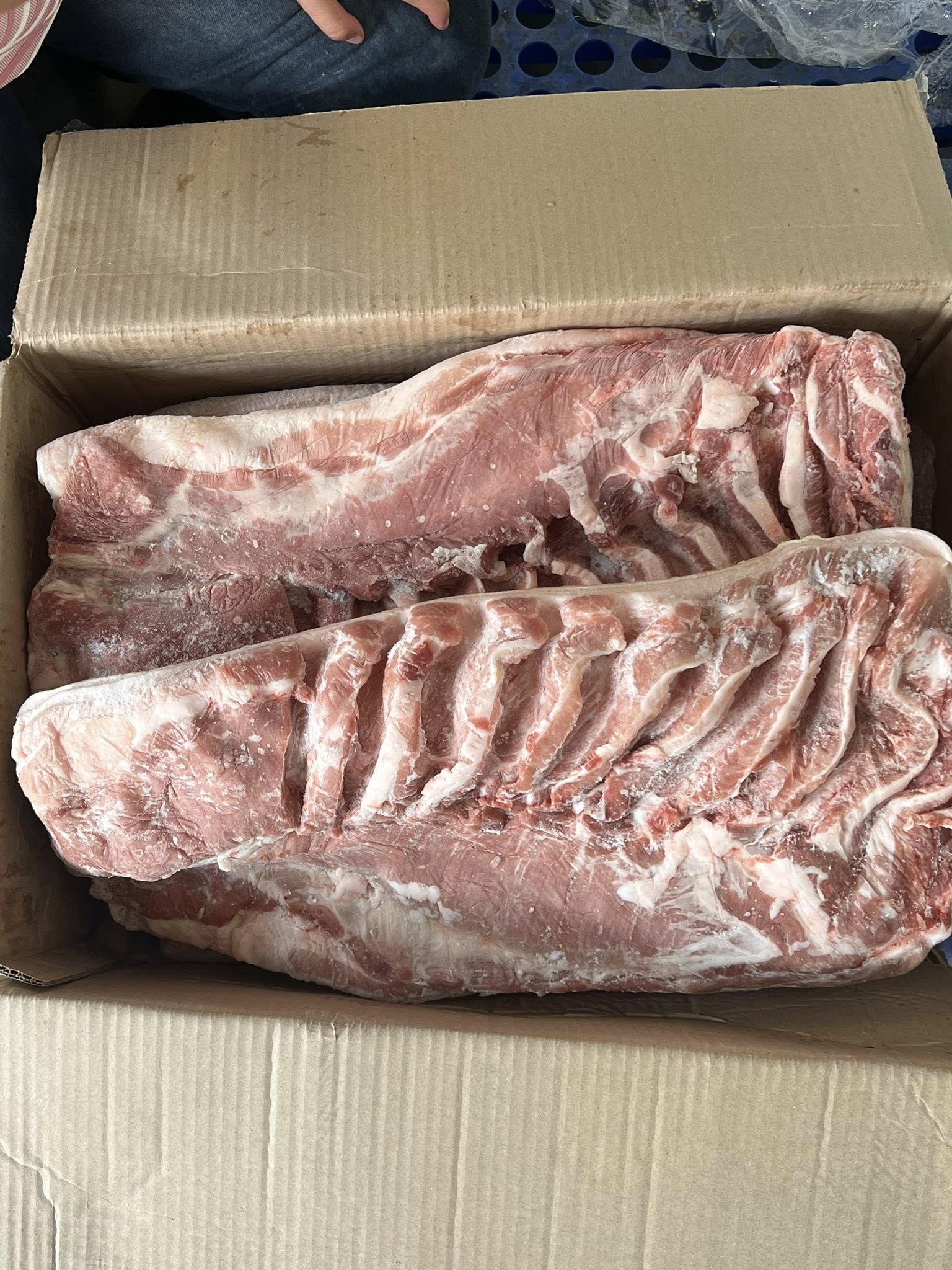 ba rọi heo đông lạnh nhập khẩu nga