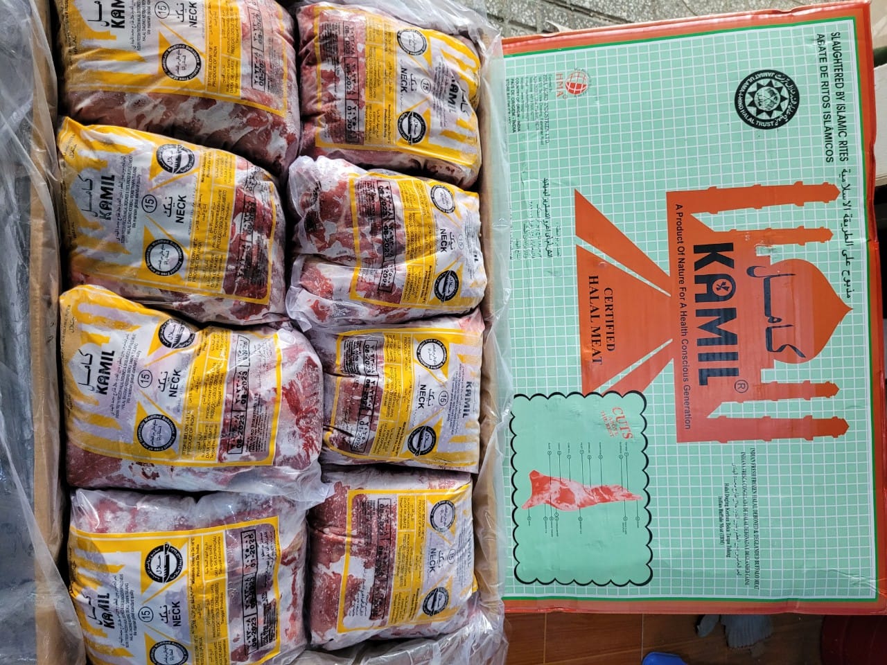 Thịt trâu Kamil 15 nạc cổ trâu đông lạnh nhập khẩu Ấn Độ