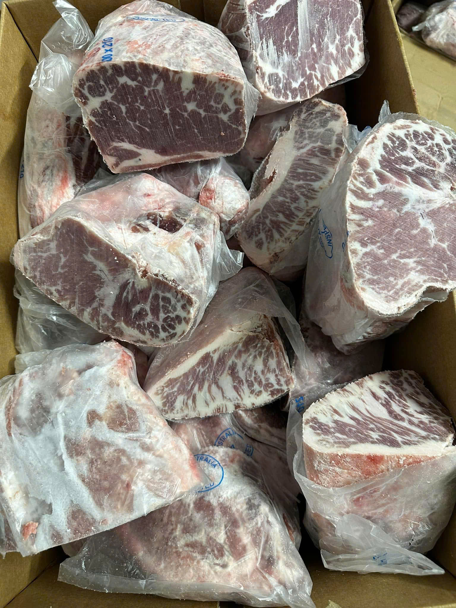 Gù bò TEYS A nhập khẩu Úc đông lạnh