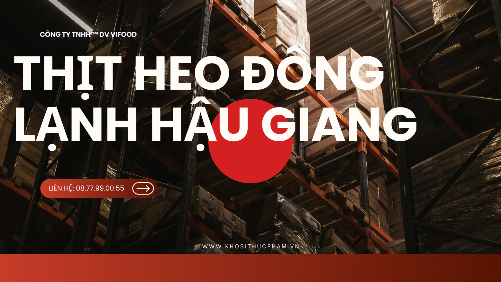 Kho thịt heo đông lạnh giá sỉ tại Hậu Giang