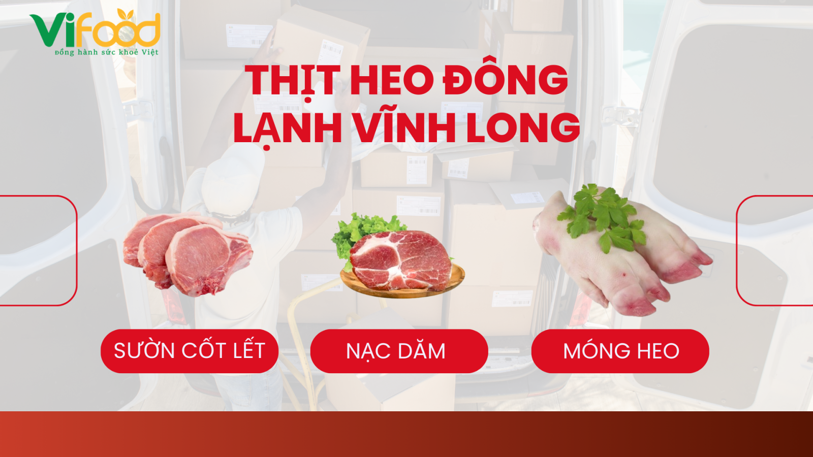 Kho thịt heo đông lạnh giá sỉ tại Vĩnh Long