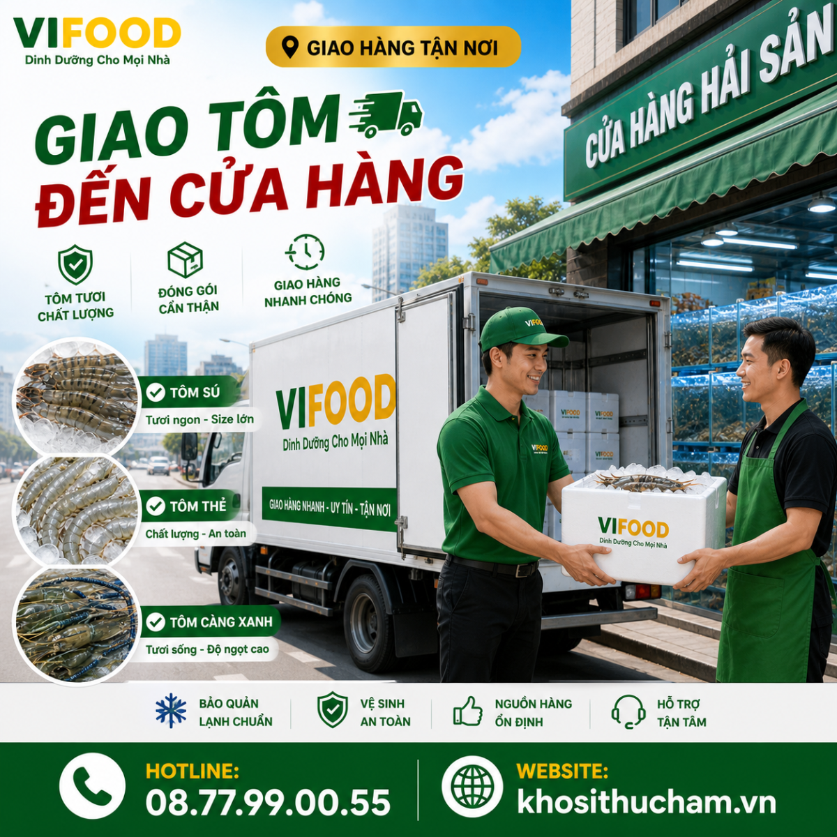 Giao tôm giá sỉ tận nơi TP.HCM