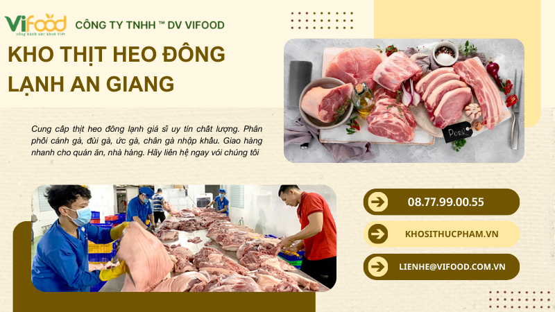 Thịt heo đông lạnh giá sỉ An Giang