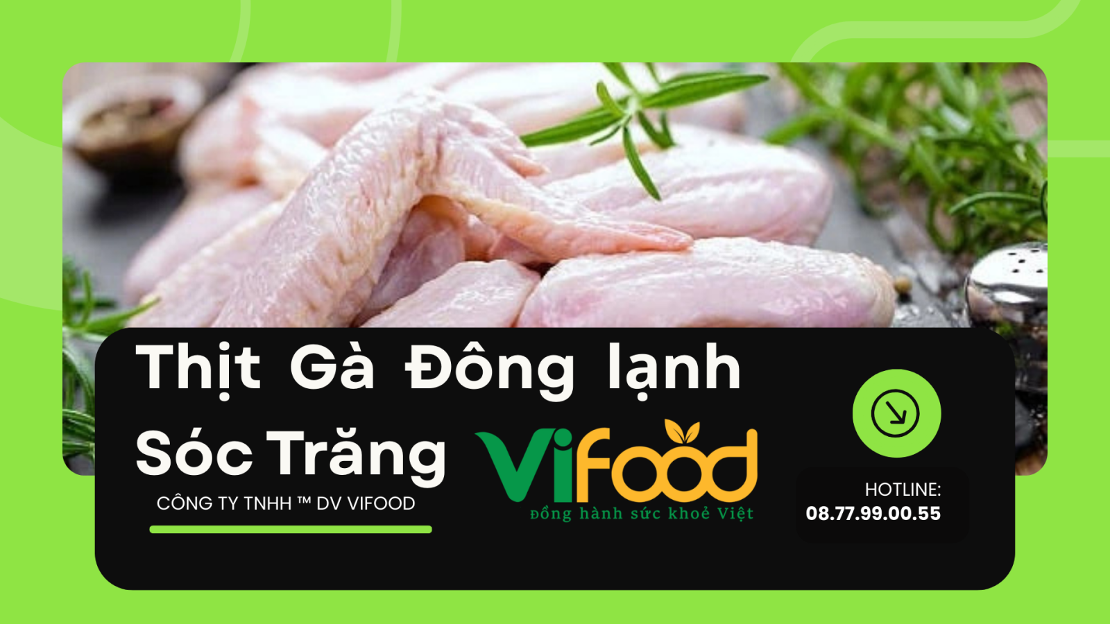 Thịt gà đông lạnh giá sỉ tại Sóc Trăng
