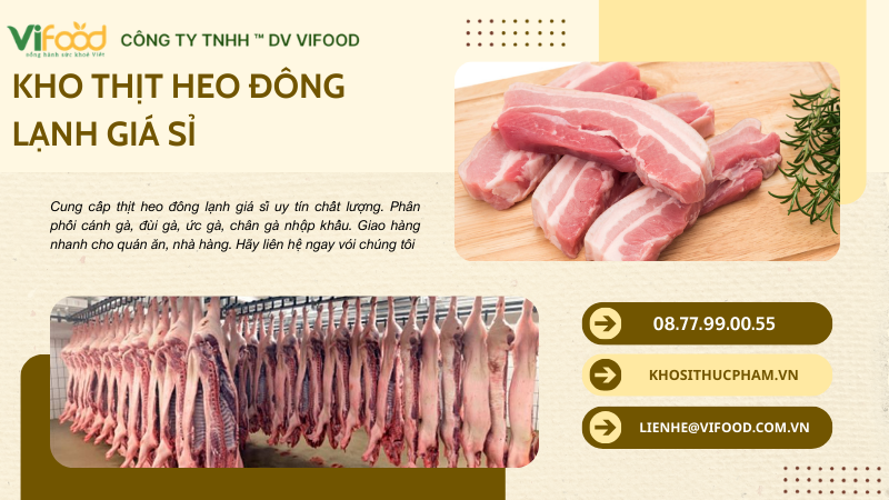 Thịt heo đông lạnh giá sỉ Bình Phước